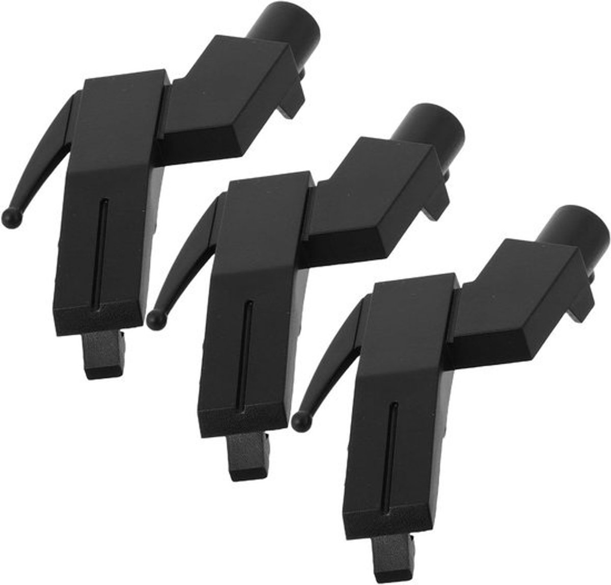 Universele Naaldhouder - Elementen Standaard - Platen Luisteren - Bescherming Tegen Stof - 3 Stuks - Zwart