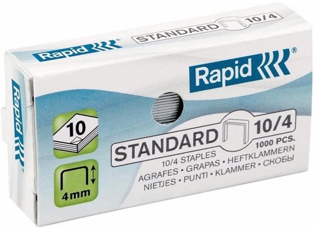 Standaard Nietjes 6 mm Doos 1000 stuks Gegalvaniseerd