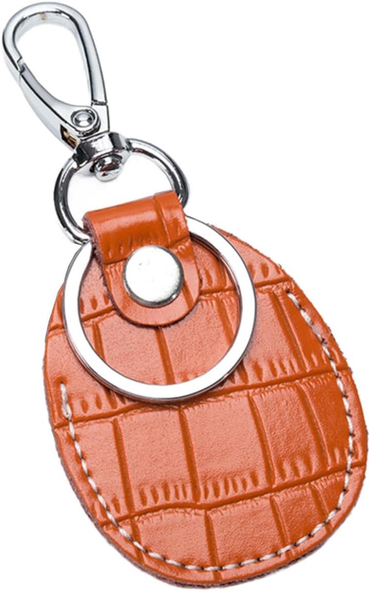 Sleutelhanger voor AirTag, leren hoes compatibel met AirTags, sleutelhoes voor sleutels, bagage, rugzakken of huisdierhalsbanden