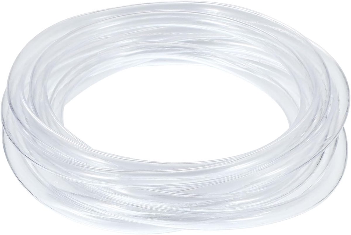 PVC slang 1/4 inch ID x 1/3 inch OD (6 mm x 8 mm) 10 ft/3 meter, flexibele heldere vinyl buis, waterslang buis voor omgekeerde osmose systemen, waterfilters, helder