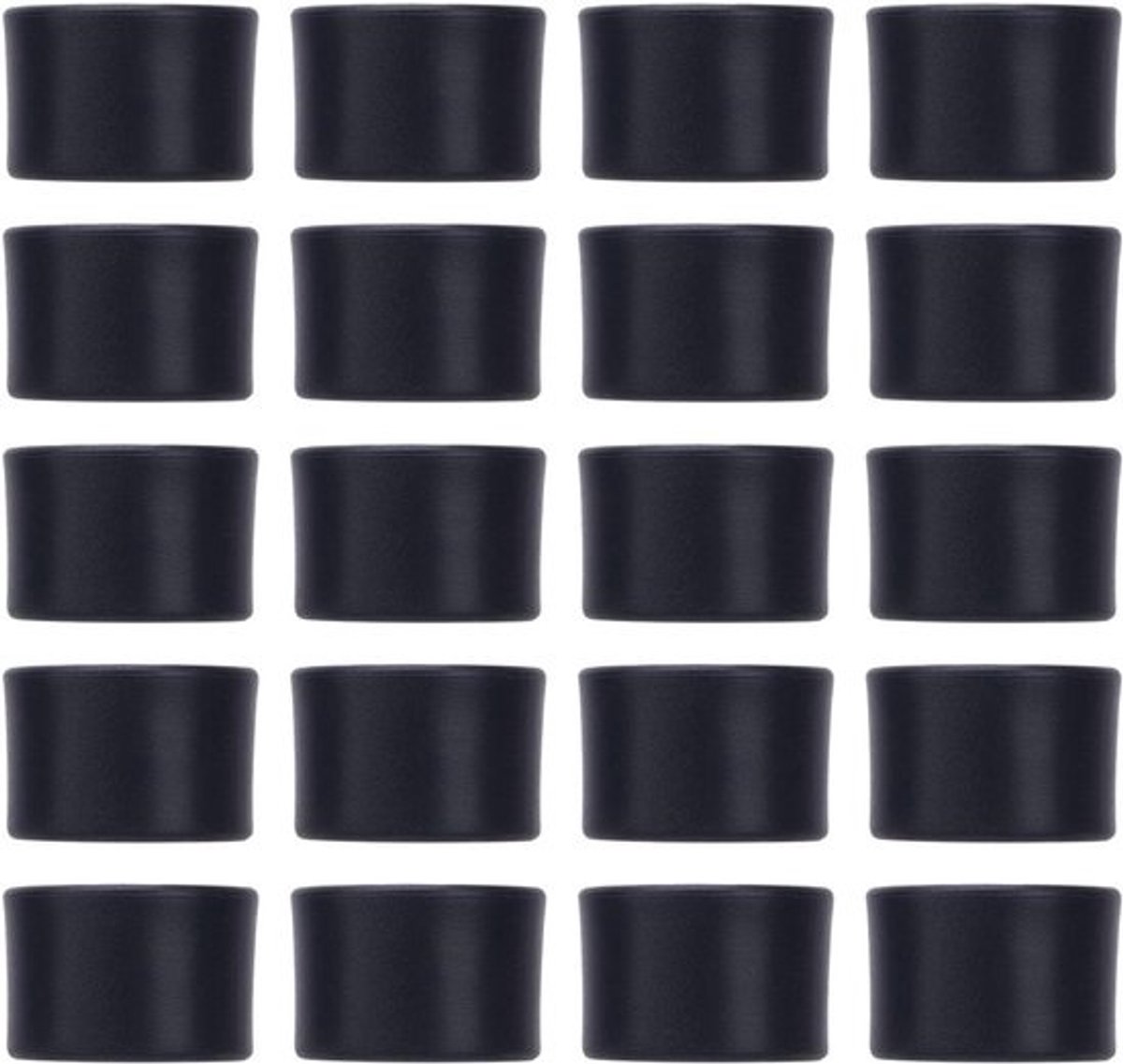 Stoelpoot Doppen - Vloerbeschermers - Meubels Beschermen - Anti-slip Grip - 25 mm Diameter - Zwart