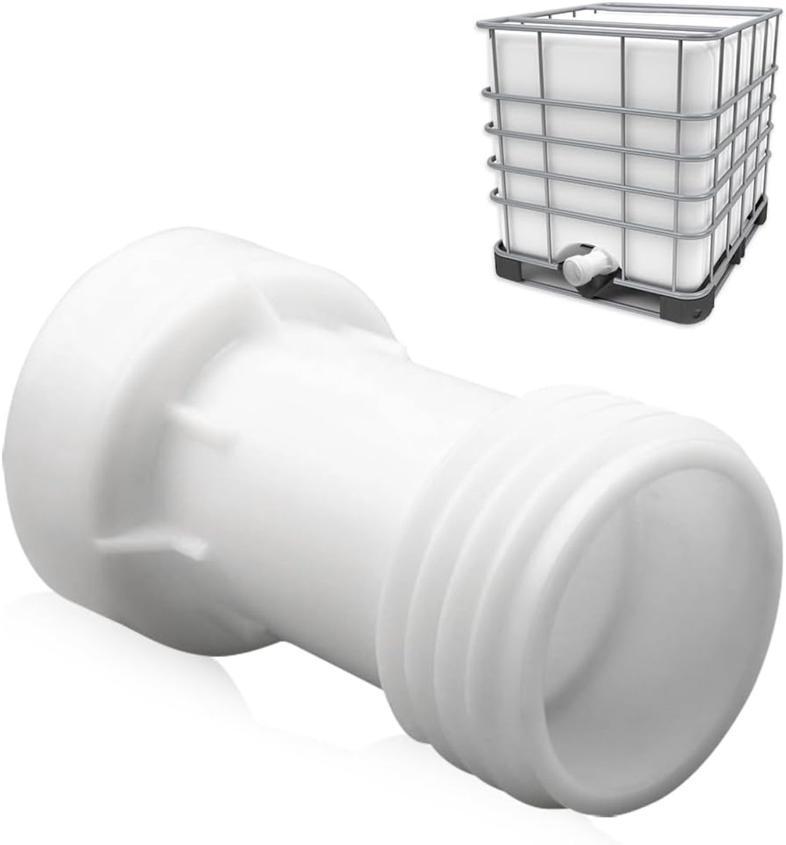 Dailygoods - IBC Tank Adapter S60x6 - Verlengstuk - Afvoerslang - PVC Seal - Waterafvoer - Professioneel gebruik - Duurzaam materiaal