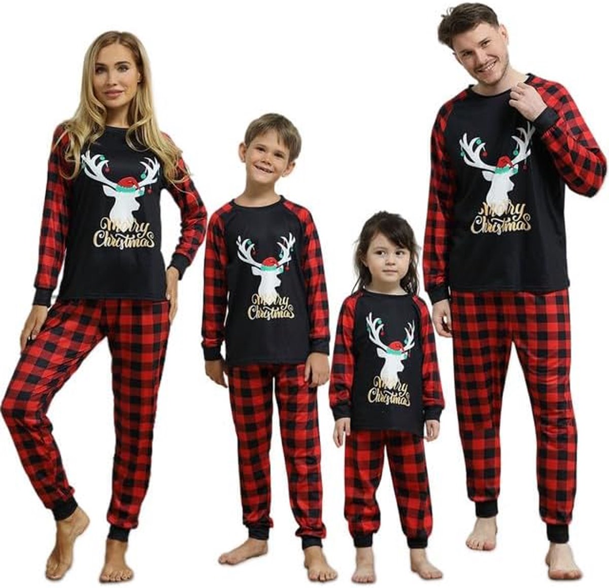 Kerstpyjama familie HL, jongens/meisjes-3T