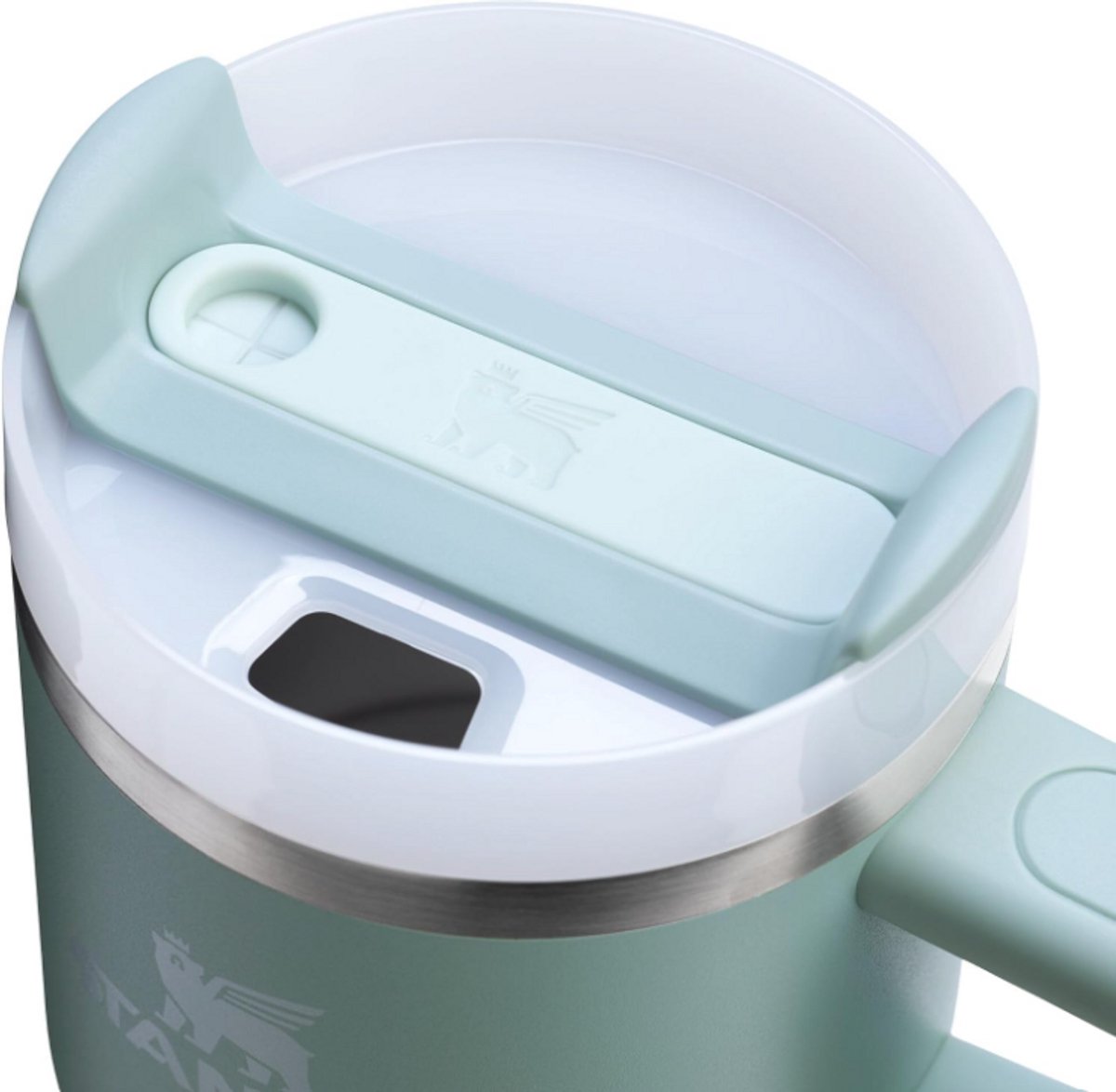 Stanley Quencher H2.0 Flowstate Tumbler 0.59L (Seafoam) - RVS - Lekvrije Thermosbeker met Rietje & Handvat – Geïsoleerd RVS – BPA-vrij - Drinkfles Waterfles – foto 2