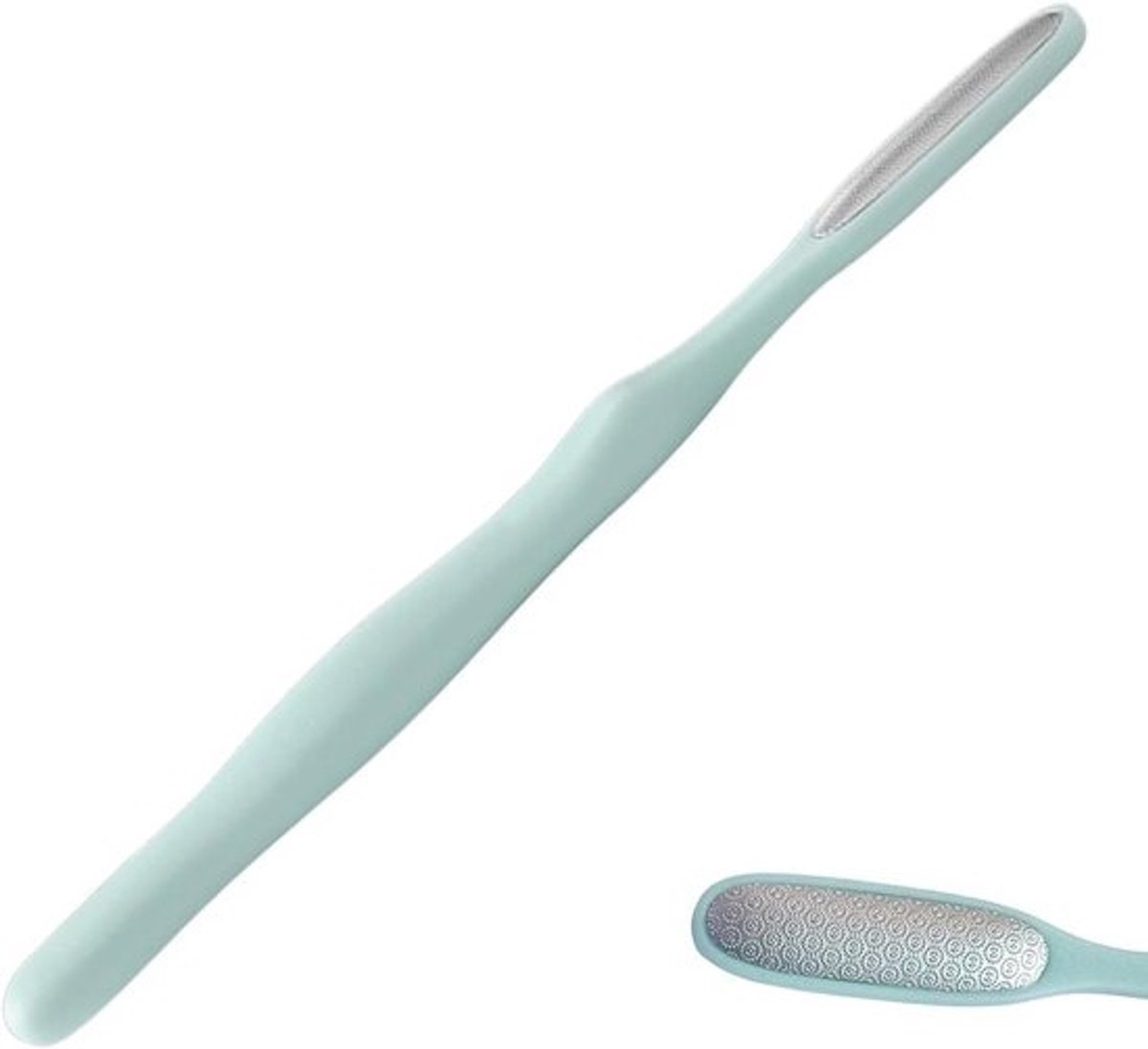 Voetvijl RVS - Pijnverlichter Huidvijl - Voeten Verzorgen - Ergonomische Handgreep - 10.8 x 2.6 cm - Zilver