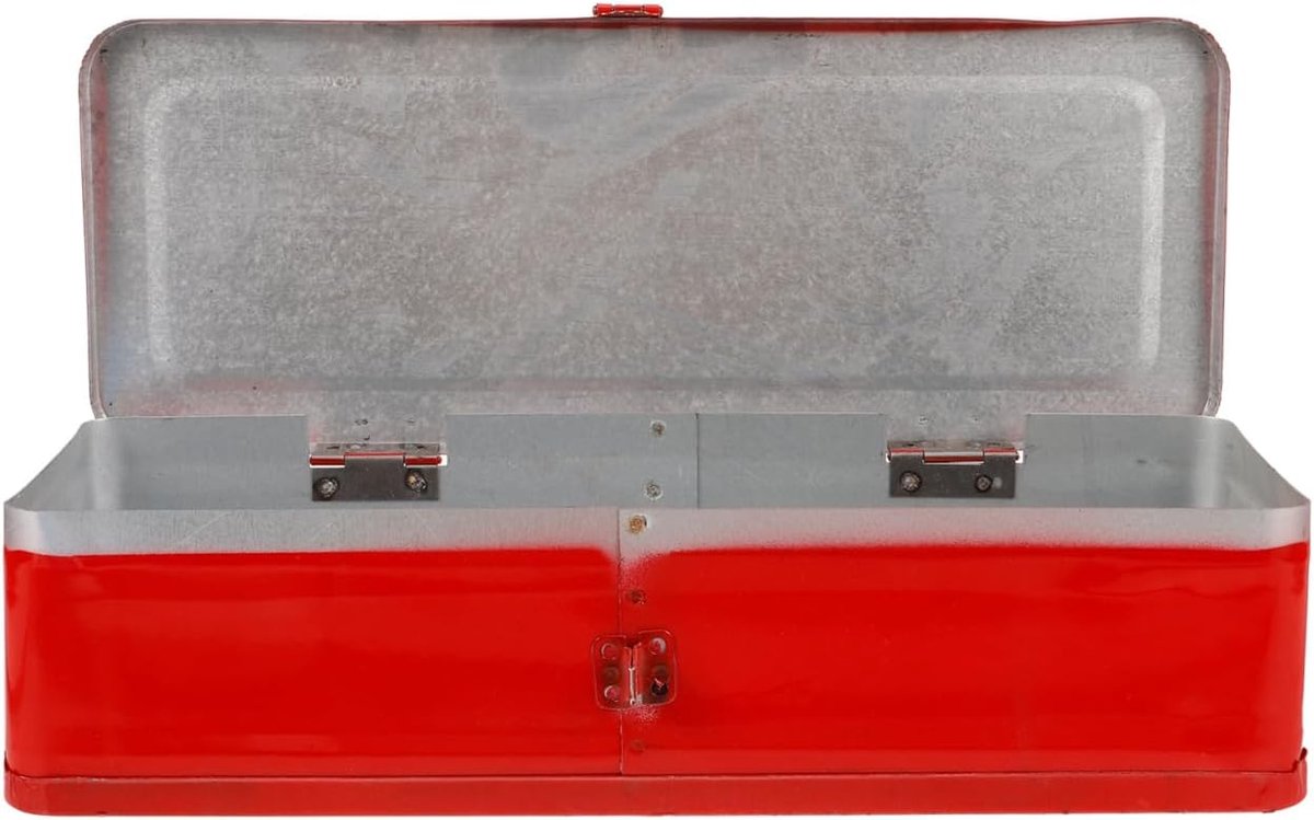 Dailygoods- Gereedschapskist met verdikt staal - Draagbare Organizer - 34 x 13,5 x 8,9 cm - Duurzaam - Betrouwbare bescherming - Ruimte voor gereedsch