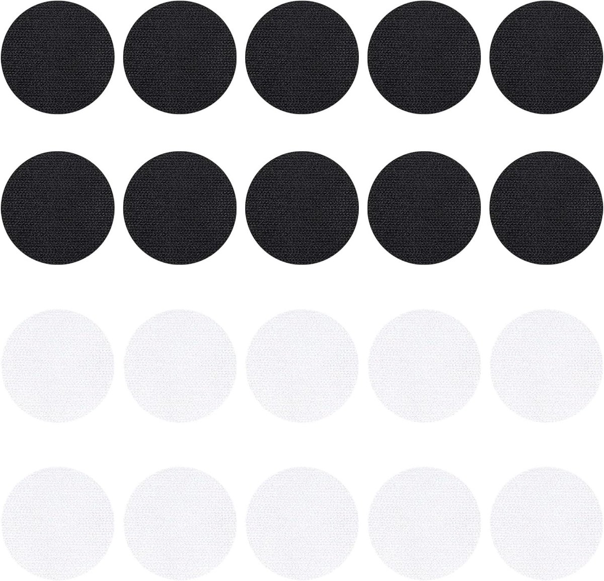 Dailygoods- Kleefpads 20 Stuks - Ronde Zelfklevende Pads - Sterke Kleefkracht - Spoorloos Ontwerp - Herbruikbaar - Voor Wanddecoratie - Plakstrips