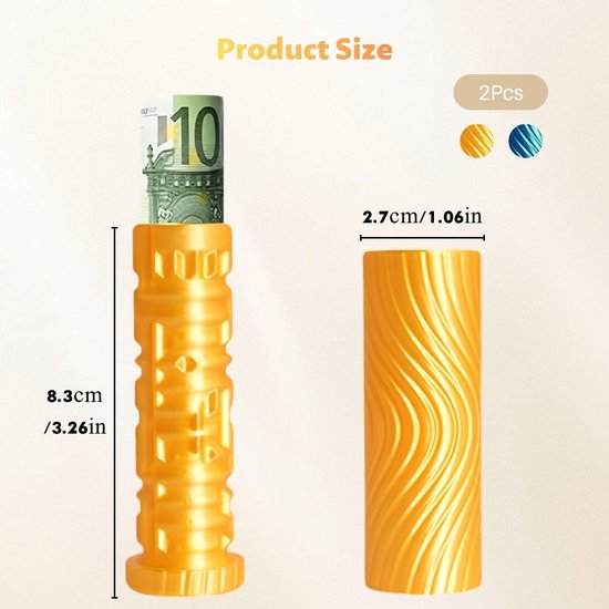 2 stuks labyrinthdoos voor geld - geschenkdoos voor kleinigheden - creatief geldcadeau voor verjaardag, Kerstmis, mannen en vrouwen voor jongens, mannelijk, tieners, verjaardag (goud + blauwgroen) — afbeelding 2
