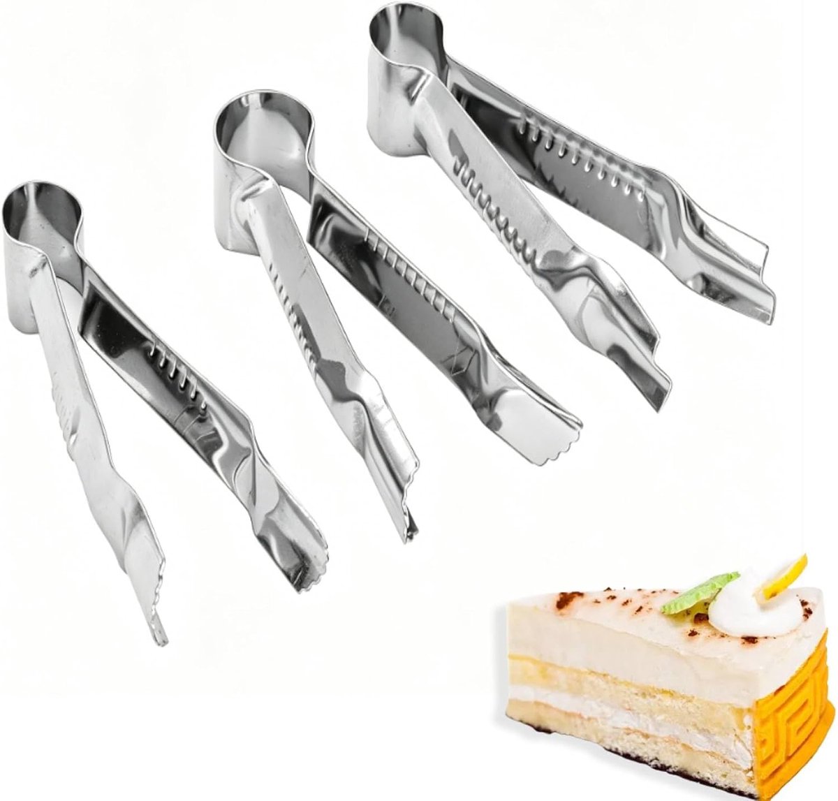 3 stuks Markering Tang Recht Gekarteld Kant Tang Taartang, Krimptang voor DIY Bakken Decoratiegereedschap