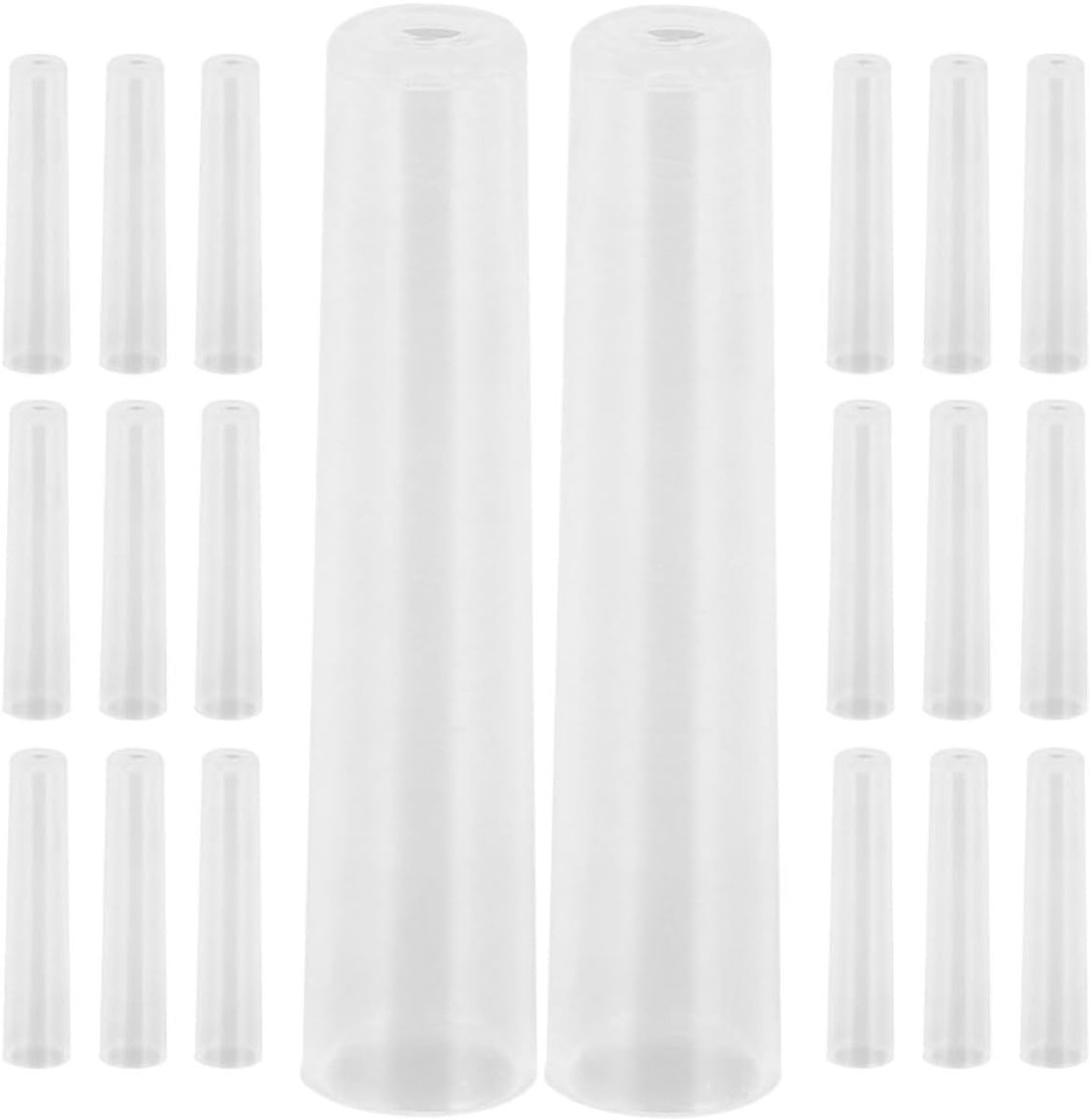 20 stuks Etui Potlooddoppen voor Kunstenaars Caps voor Kantoorbenodigdheden Potlooddoppen voor Studenten Verwisselbare Pennendoppen Van Plastic Transparant Plastic