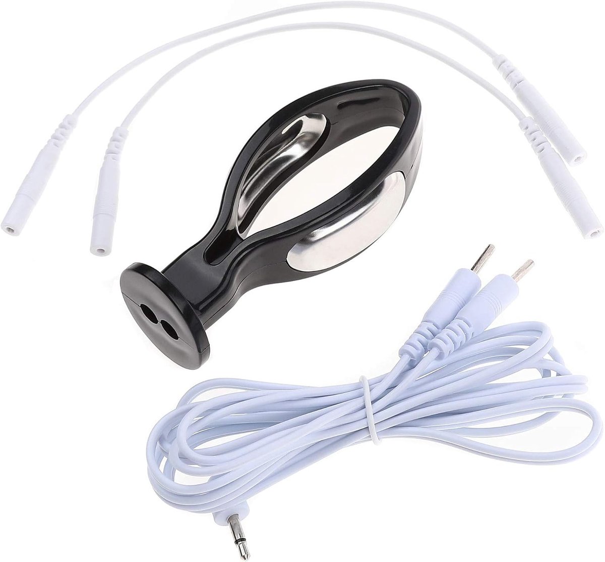 Elektrische anaal/vagina G-spot met elektrische schok, anale uitbreiding, anale spreider, speelgoed voor volwassenen