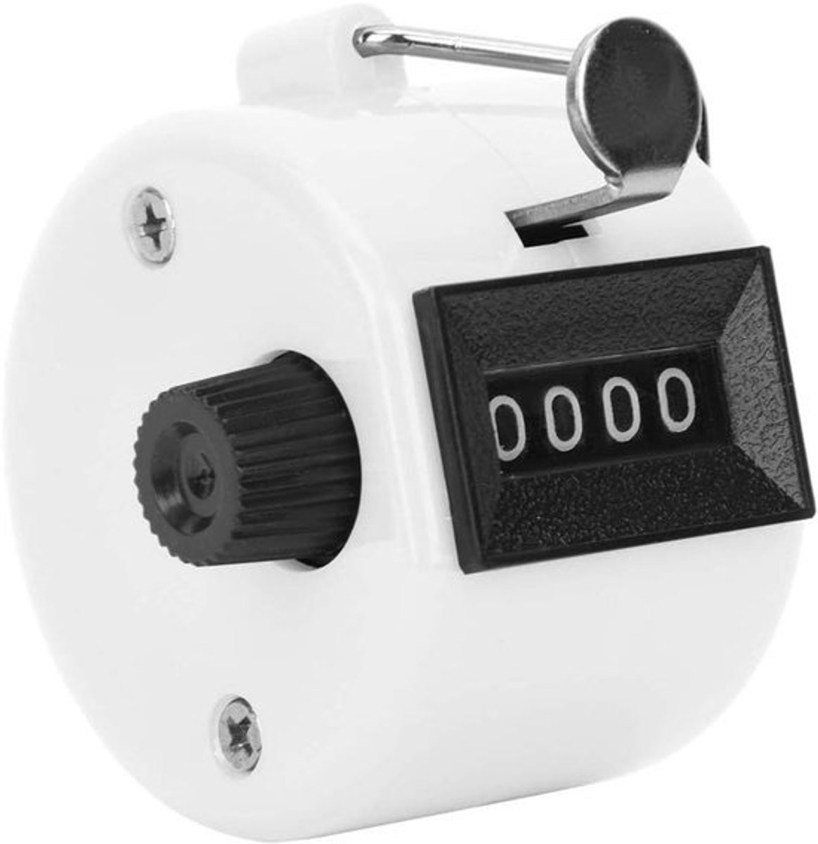 Handmatige Telapparaat - Knop Teller - Evenementen Tellen - 4-Cijferig Display - 46 x 32 mm - Wit