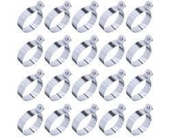 Dailygoods- Kettinglink 20 Sets - Roestvrij Staal - Hoogwaardige Sterkte - Waterdicht - Eenvoudige Installatie - Inclusief Bouten/Nieten - Fence Conne