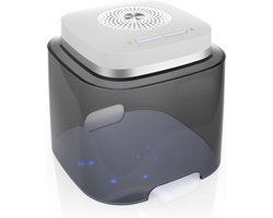 Flow-med dry-cap UV 2.2 - Droogbox voor Gehoorapparaten - Gelijktijdig Opladen, Reinigen en Drogen - Voor ieder type Hoortoestel - 4 UV-C Leds - Ventilator en veilige Temperatuur - USB-C