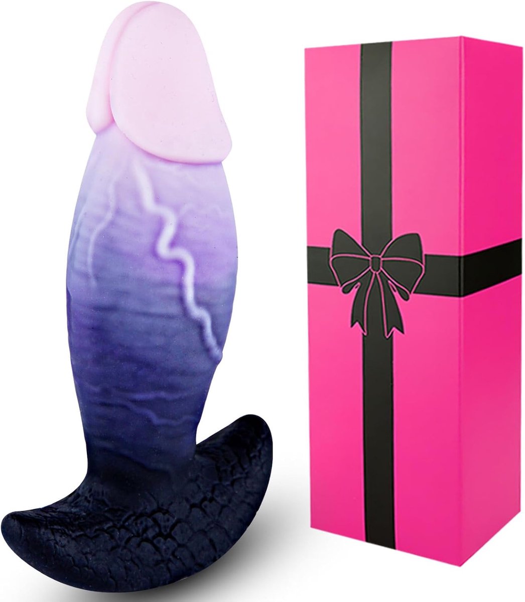 Anale dilatator,brede siliconen dildo. Fantasie oversized buttplug met vaste basis,monsterlijke paardenpenis,gesimuleerde eikel,geschikt voor volwassen mannen en vrouwen