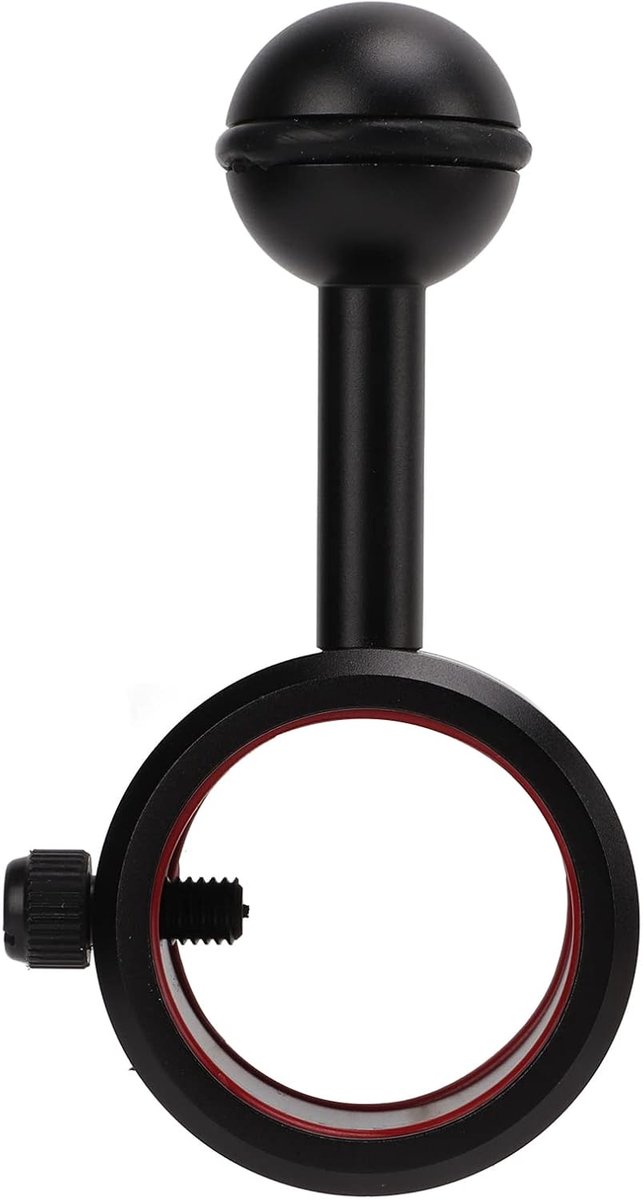 Onderwater Kogelarmadapter 28‑34 mm Zaklamp Duikkogelarm Geanodiseerde duiklamp met harde coating Kogelgewrichtbevestiging