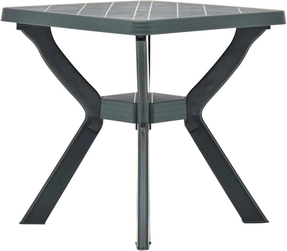 Bistrotafel van kunststof voor buiten, tuintafel, 70 x 70 x 72 cm, groen
