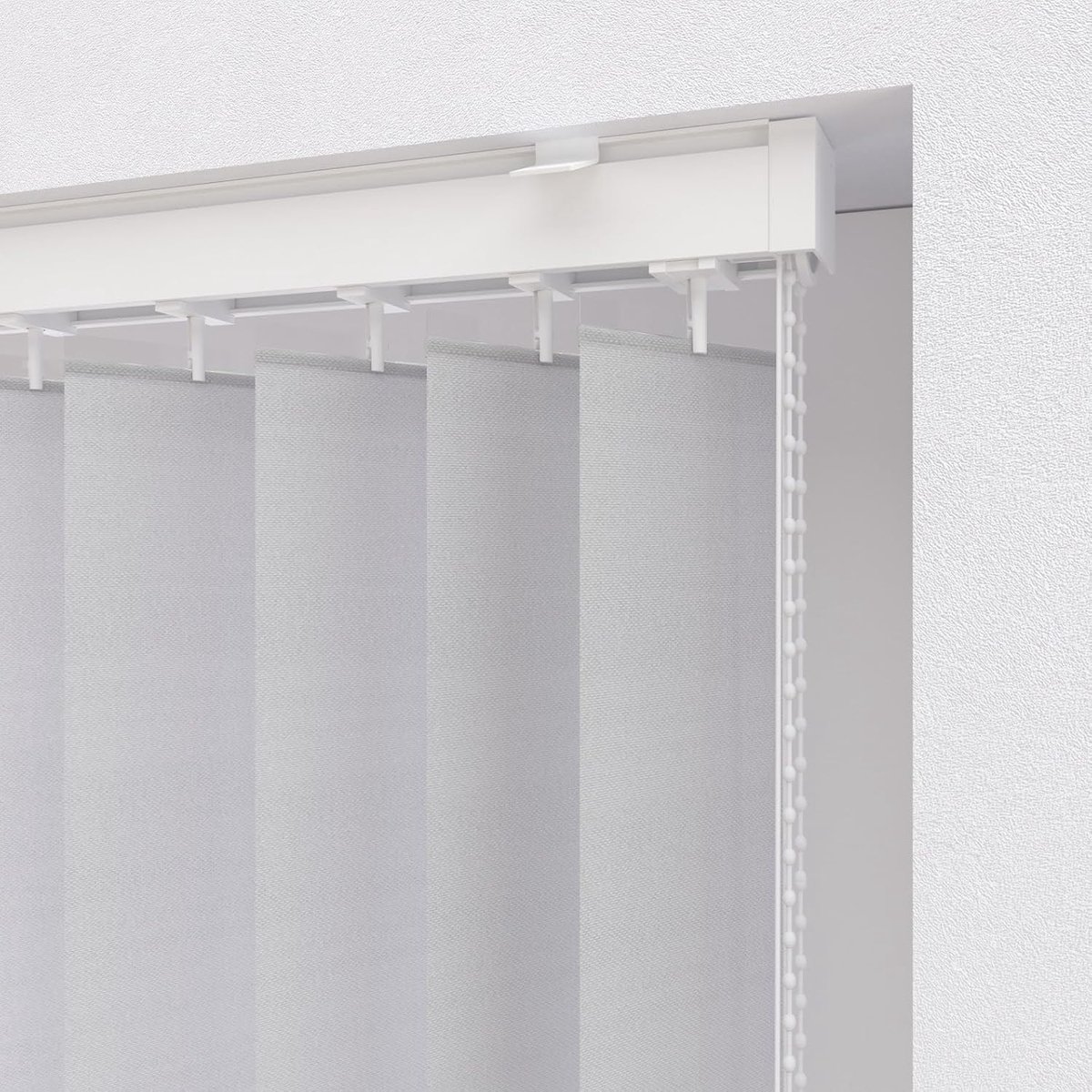 Lamellen rail - White - 89mm lamellen - 240 x 4,4 cm