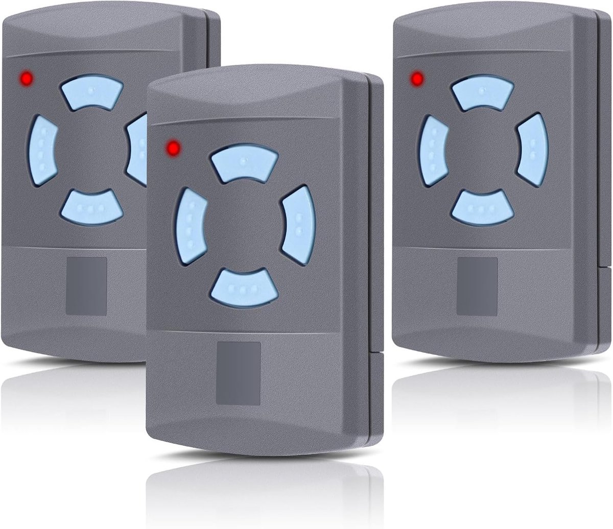 3 stuks vervangende garagedeuropeners voor HSM4-868, 868,3 MHz, 4-kanaals afstandsbediening, compatibel met HSE2-868, HS4-868, Blue Button modellen