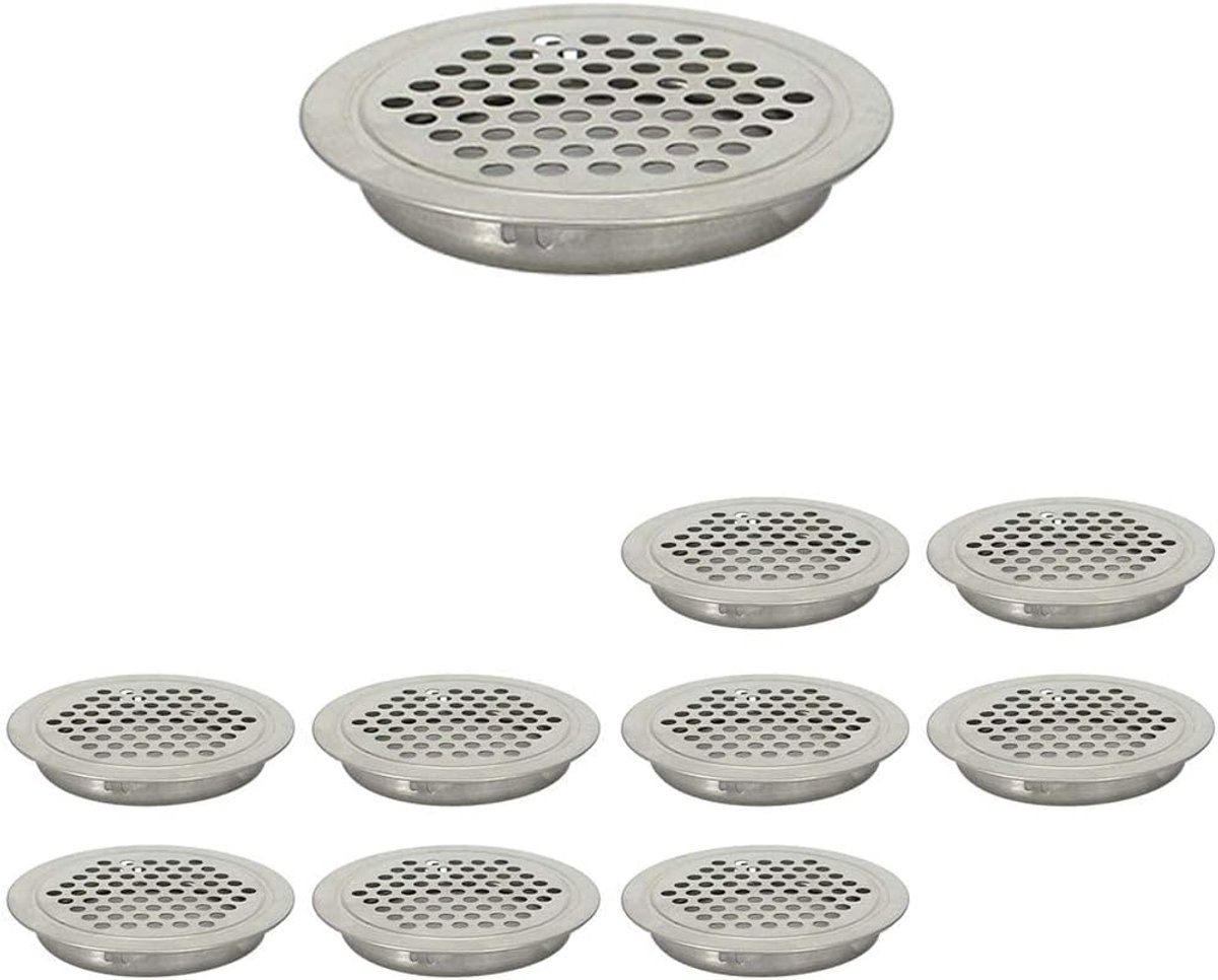 Dailygoods- Luchtventildek 19mm - 10 Stuks - Roestvrij Staal - Antirust - Ventilatie - Geschikt voor Keuken/Cabinet - Ventilatierooster