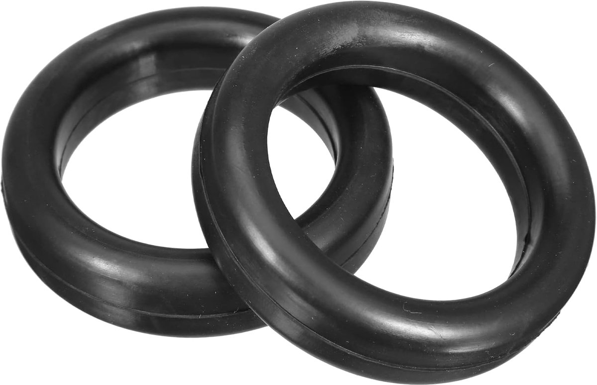 Dailygoods- Uitlaatophangrubber Universeel - 70mm O-Ring - 2 Stuks - Verstelbare Demper Isolator - Hoogwaardig Rubber - Bestand tegen Hoge Temperatuur