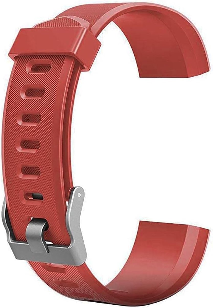 Dailygoods - Siliconen Horlogeband - Vervangende Polsband - Rood - Quick Release - Compatibel met ID115Plus HR - Geschikt voor 170-225 mm pols