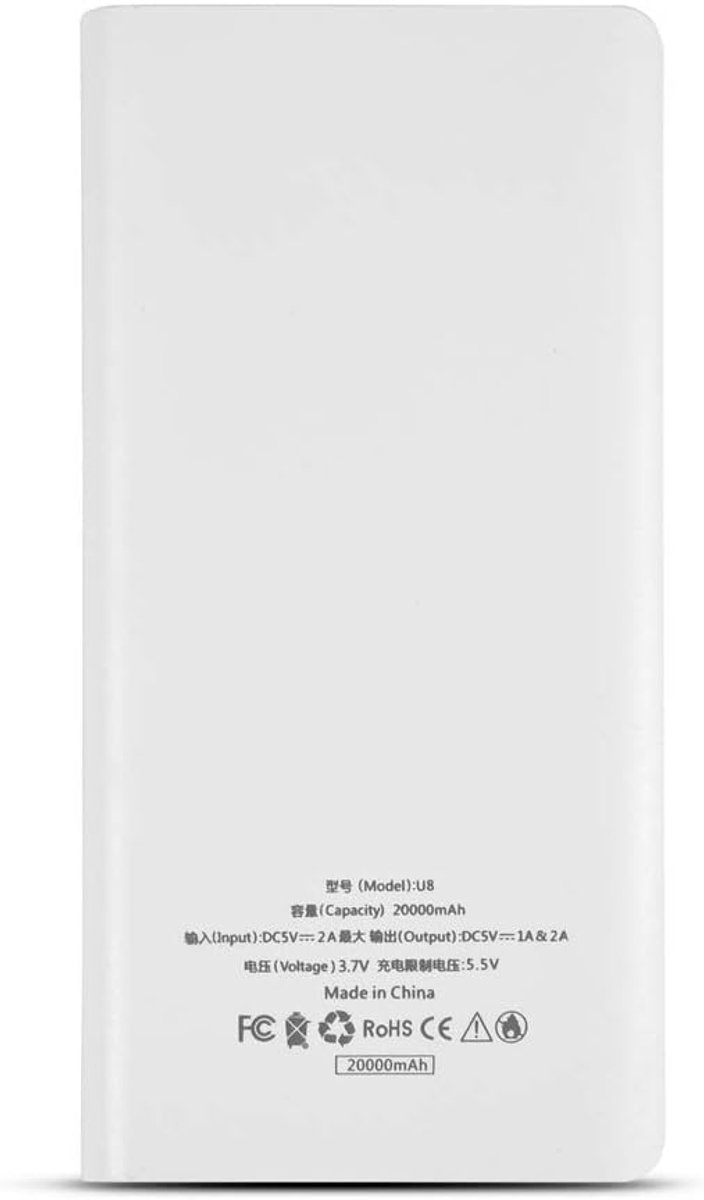 Dailygoods - Draagbare Power Bank Kit met 20000mAh Capaciteit