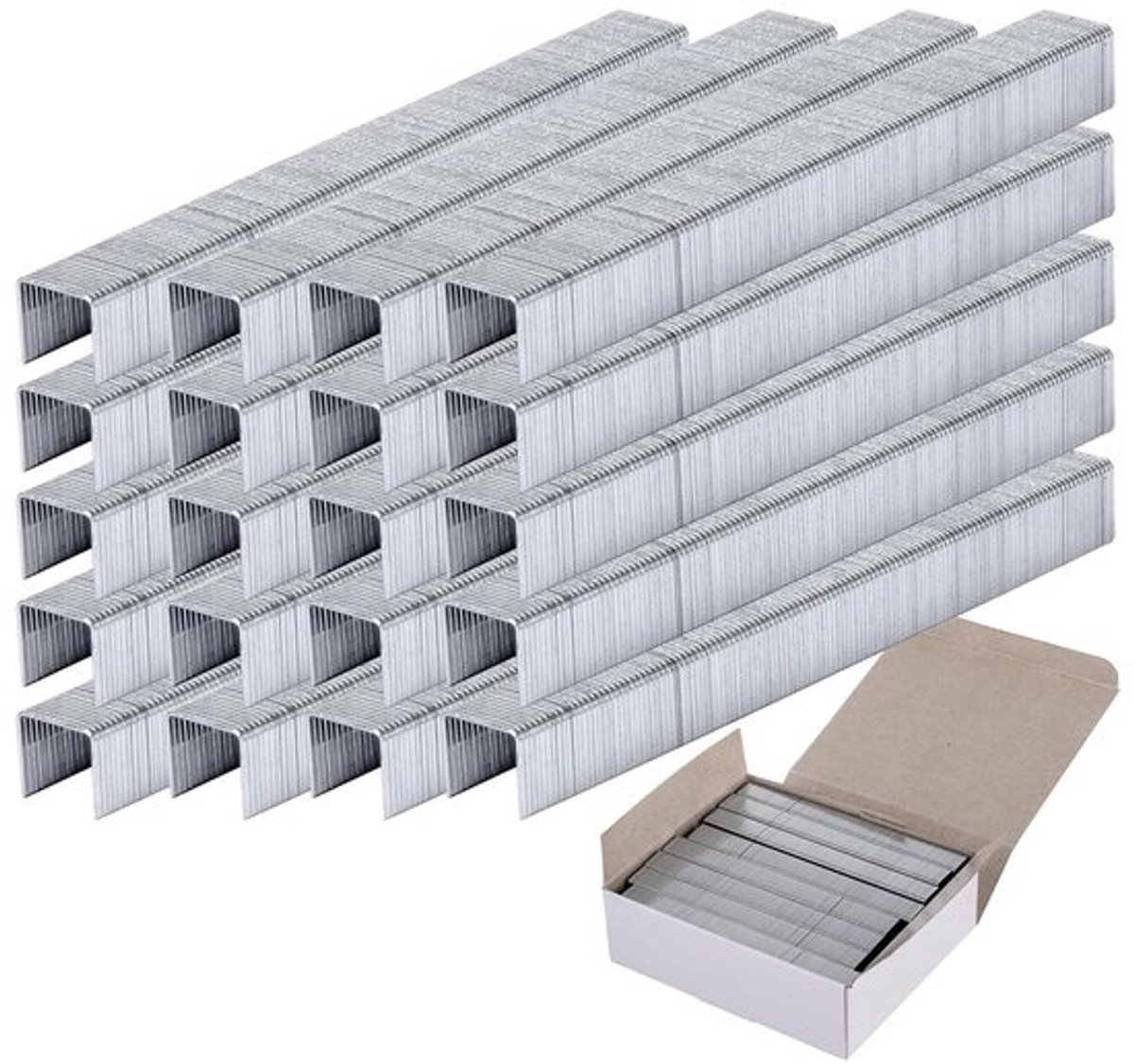 Gestoffeerde nietjes - Bekleding nagels - Meubelwerkzaamheden - Voor pneumatische nietmachines - 16 mm 5000 stuks - Metaal