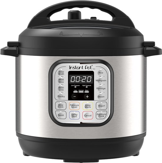 Instant Pot Duo 7,6L Multicooker - 7-in-1 - snelkookpan, sauteerpan, stomer, slowcooker, rijstkoker, voedselwarmer en yoghurtmaker