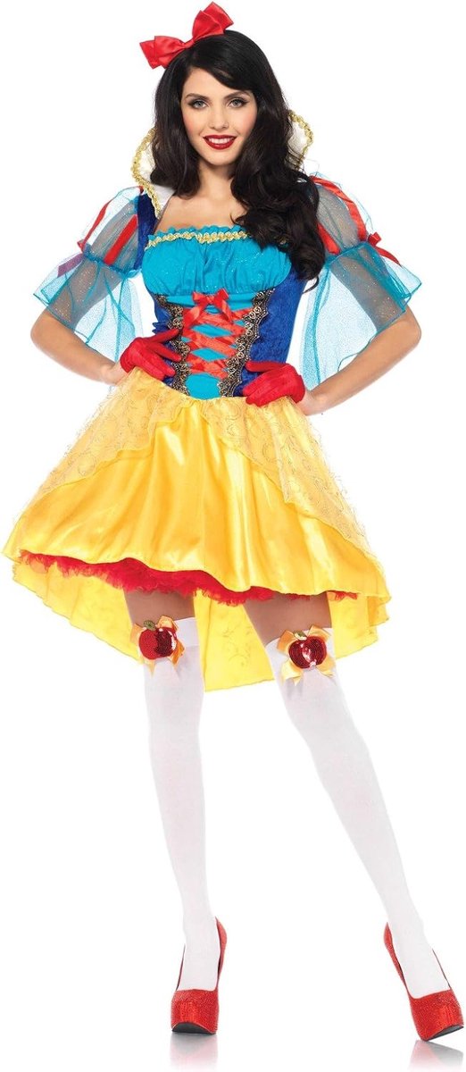 Avenue 85583 2 teilig Set Märchenbuch Schneewittchen, Damen Karneval Kostüm Fasching, M/L, mehrfarbig