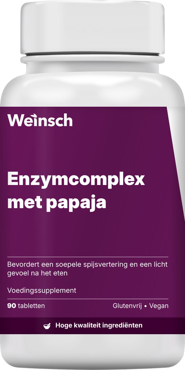 Weinsch Enzymcomplex met papaja | 560mg | 90 tabletten