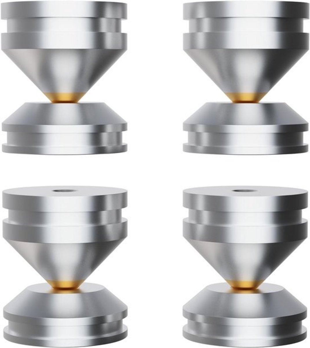 Hifi Luidsprekerspikes Aluminium Geluidsisolatie voor Luidsprekerstandaards