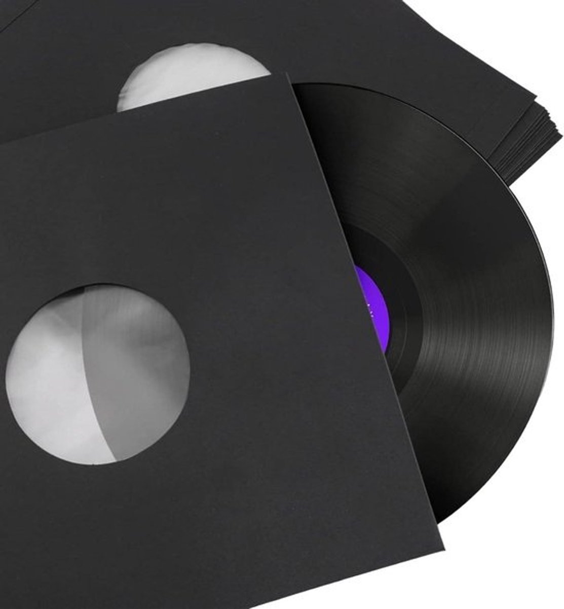 Albumhoezen - Platenhoezen Binnenhoezen - Platen Beschermen - Antistatische Voering - 12 inch - Zwart