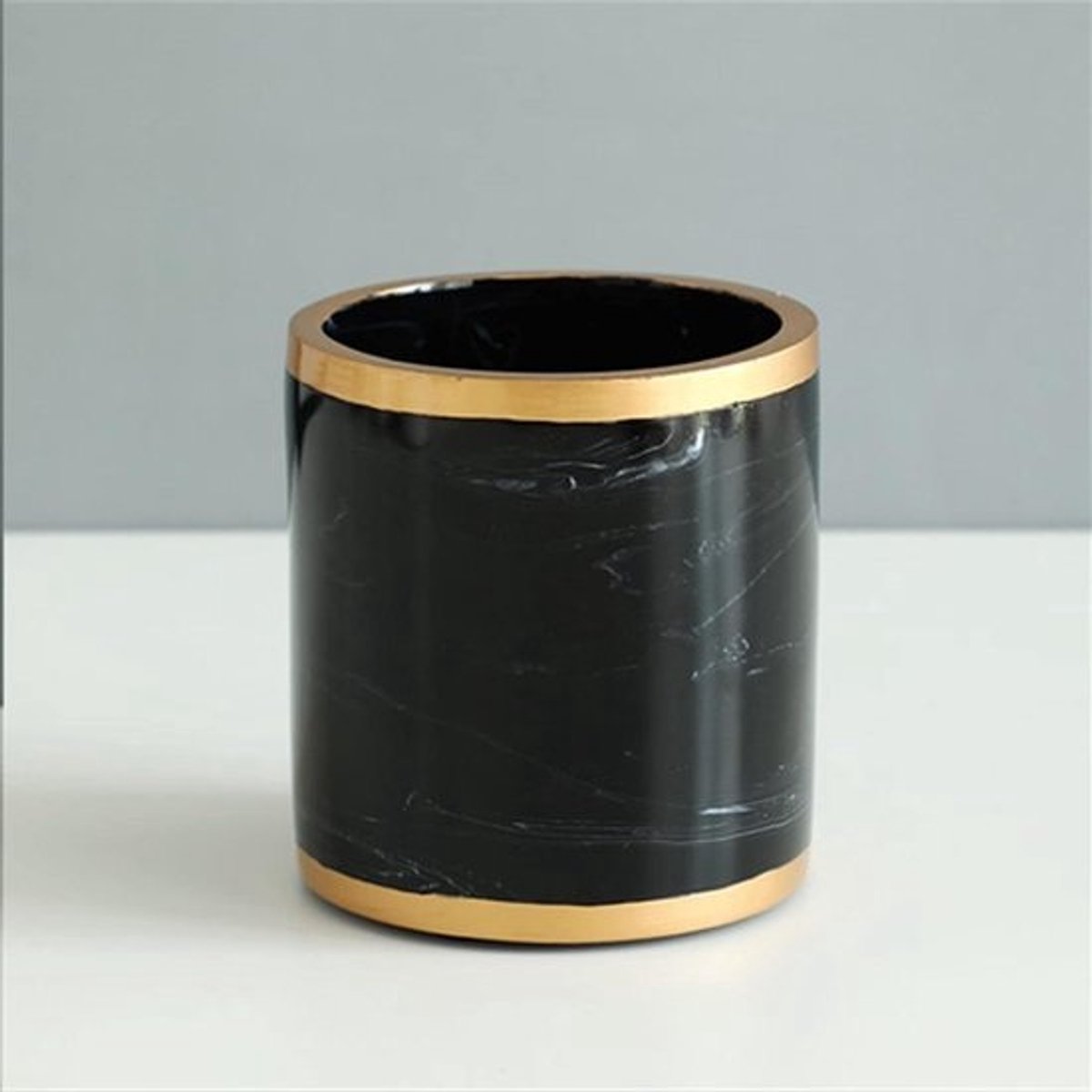 Potloodhouder Hars - Bureau Organizer - Bureau Opbergen - Marmerlook Design - 1 stuk - Marmerlook