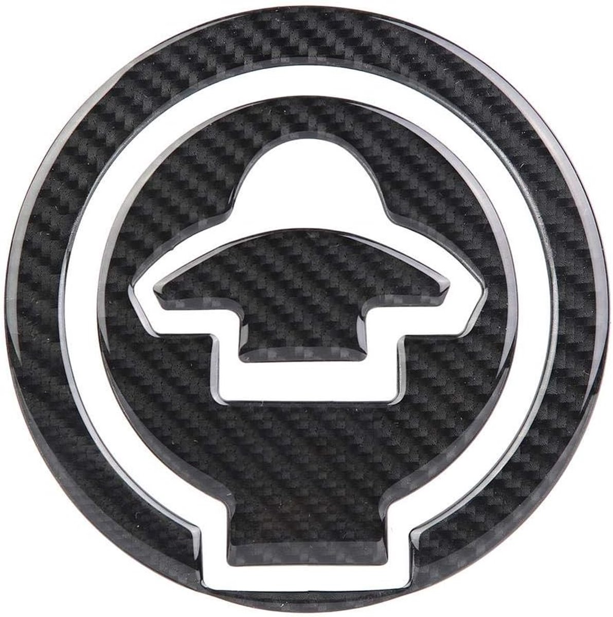 Dailygoods- Autotankdekselsticker - Carbon 5D Koolstofvezel - Plaksticker - Beschermfolie - Decoratie - Voor YZF-R125/YZF-R15/YZF-R25/YZF-R3/MT-03 - A