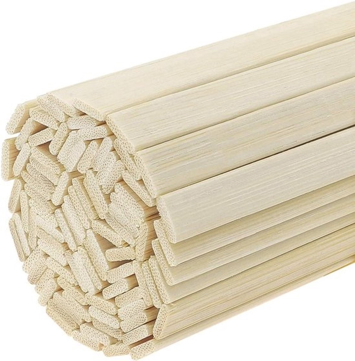 100 Stuks Houten Ambachtelijke Sticks Natuurlijke Bamboe Stroken voor Knutselen en Decoratie