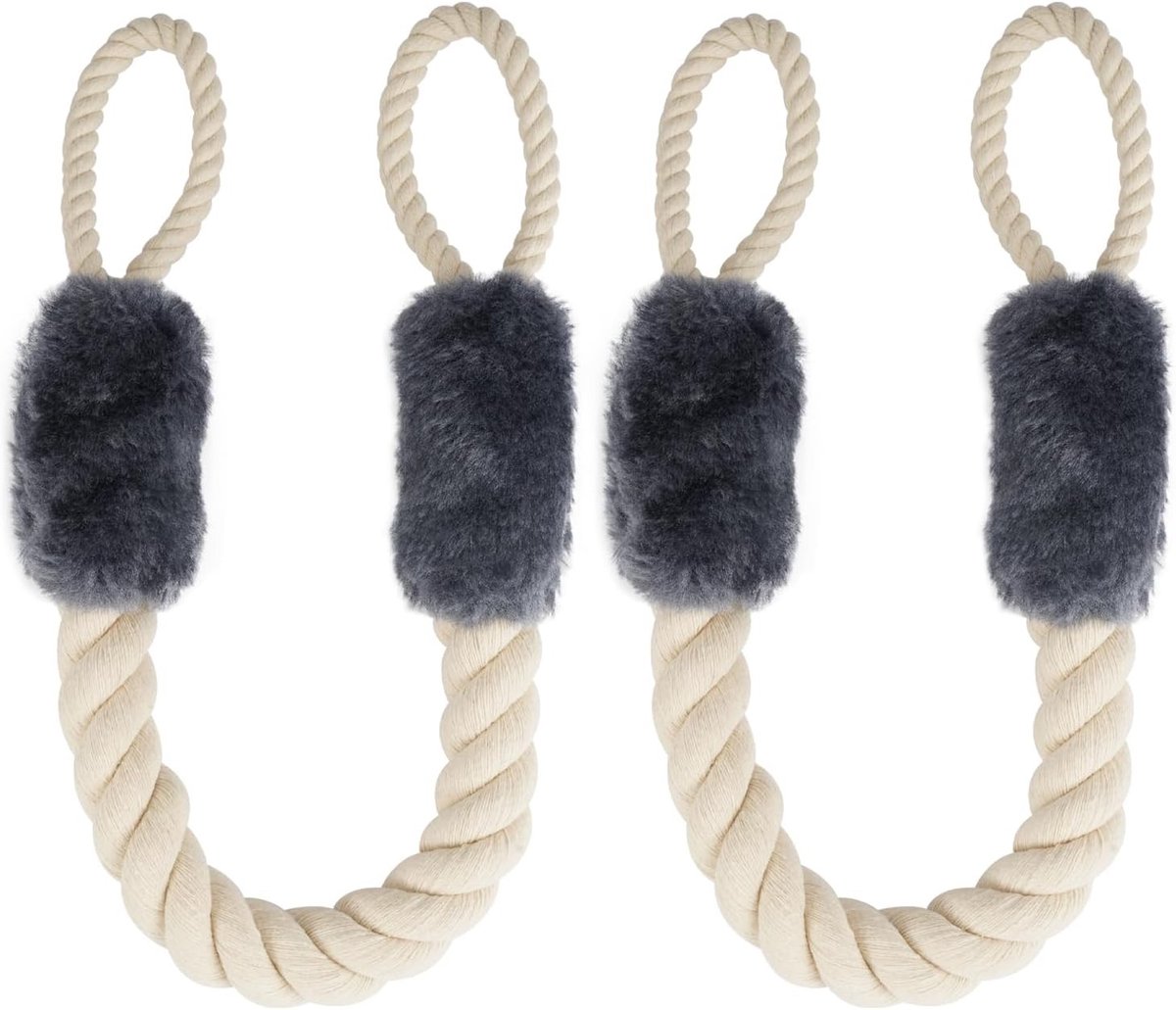 Zachte Katoenen Deurstopper Set van 2 - Veiligheid voor Kinderen, Anti-Klem en Duurzaam