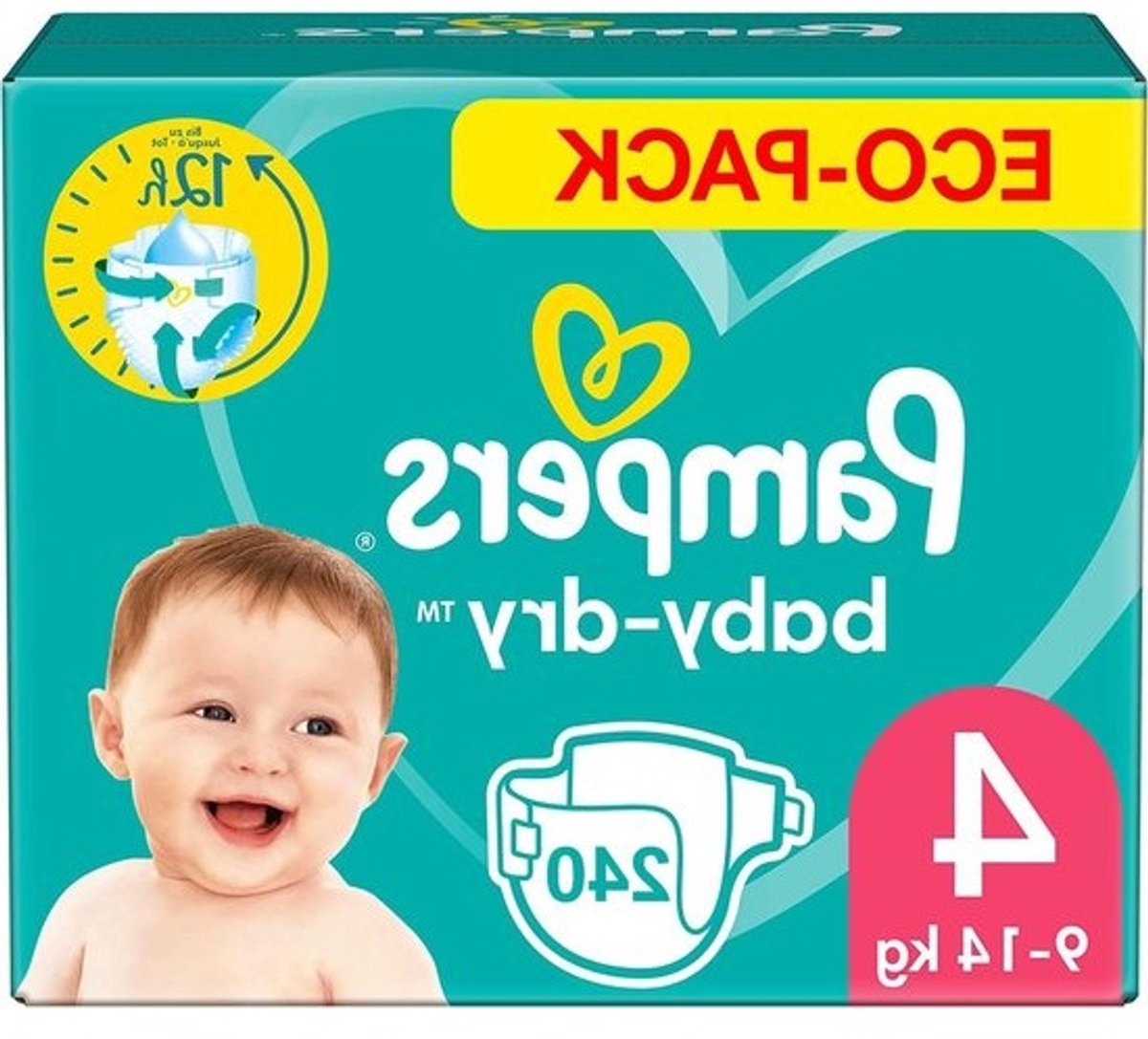 Babyluiers - Wegwerpluiers luiers - Baby droog houden - Huidbescherming - 240 stuks - Wit