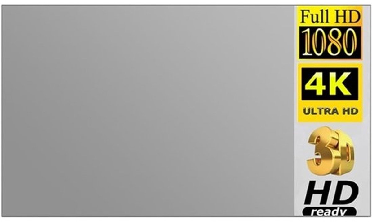 Projectiescherm - Scherm Projector - Thuisbioscoop - Anti-licht - 100 inch - Grijs
