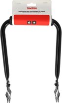 Dossier Simson noir avec coussin
