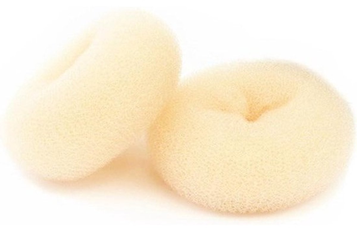 Haar Styler Tool - Donut Ring - Haar Opsteken - Hoogwaardige Verwerking - 10 cm - Beige