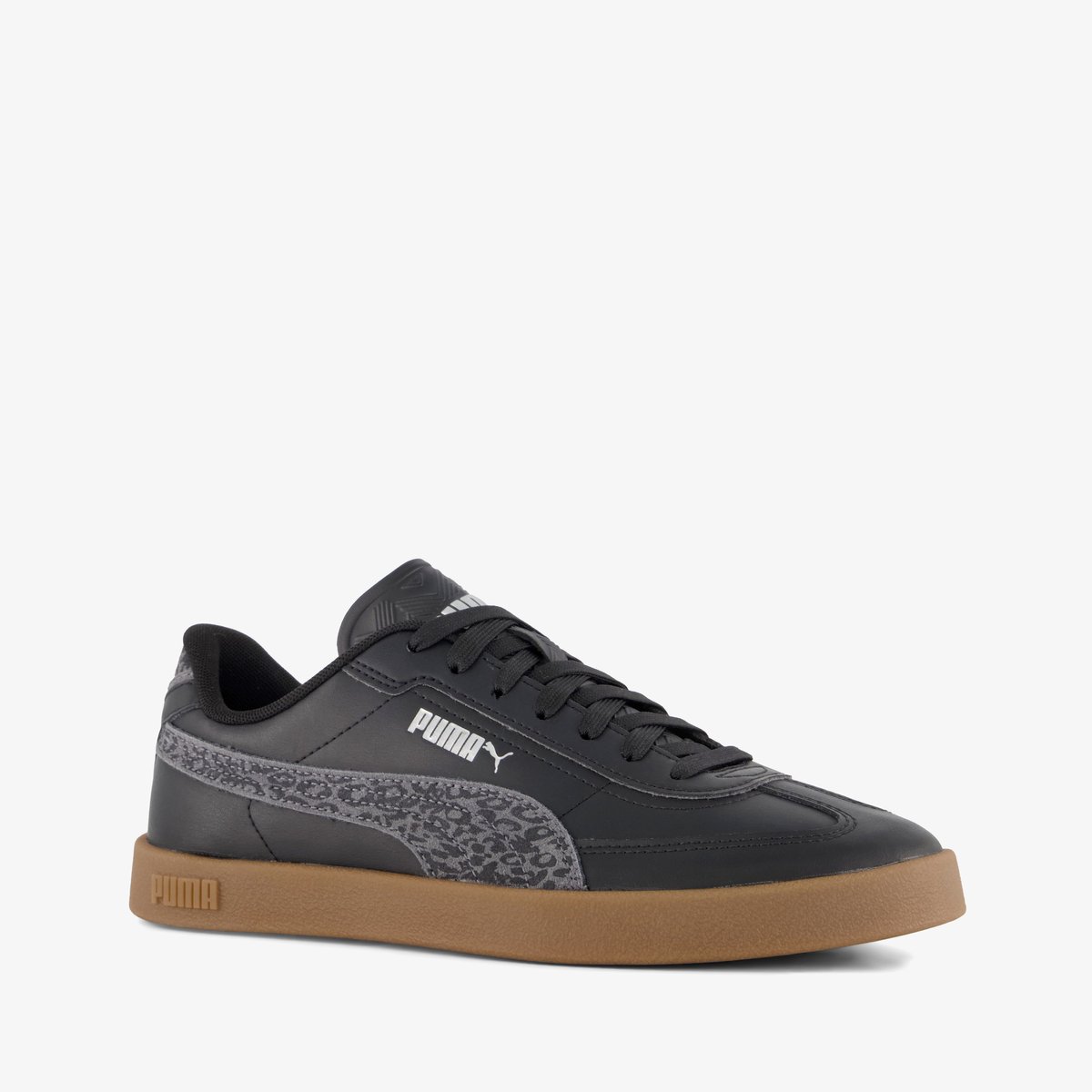 Puma Club II Era Animal Flair dames sneakers – Uitneembare zool Zwart
