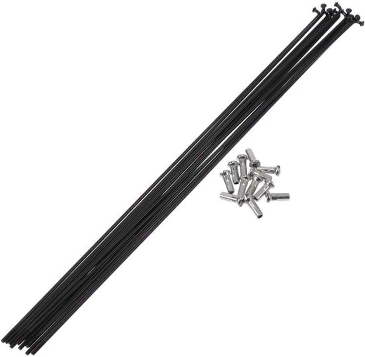 Fiets Spaken - Wiel Spaken - Fiets Reparatie - 304 Rvs Materiaal - 280mm Lengte - Zwart