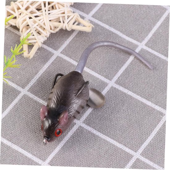 kunstaas visuitrusting muis swimbaits rat visaas rat swimbaits long throw zoetwater haak muis simulatie aas prikkelbait bionisch nep aas — afbeelding 2