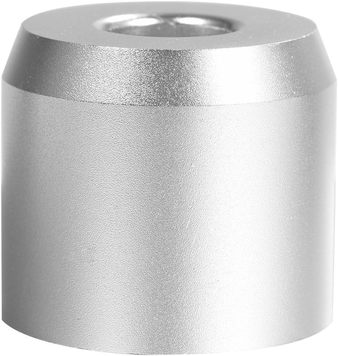 Alloy Safety Razor Stand, Round Moustache Shaver Brush Base Razor Shaving Brush Stand voor badkamer, doucheruimte(Zilver)