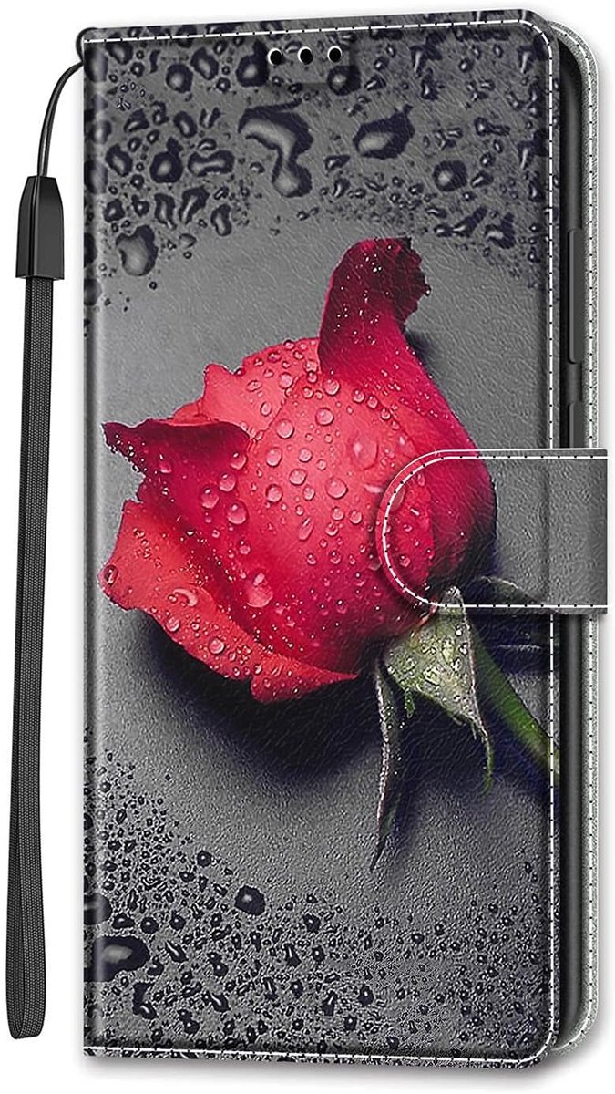 Voor ZTE Blade A56 Portemonneehoesje voor meisjes en mannen, mooi siliconen lederen dierenpatroon ontwerp met standaard kaartsleuf standaard schokbestendige schattige beschermhoes - roze