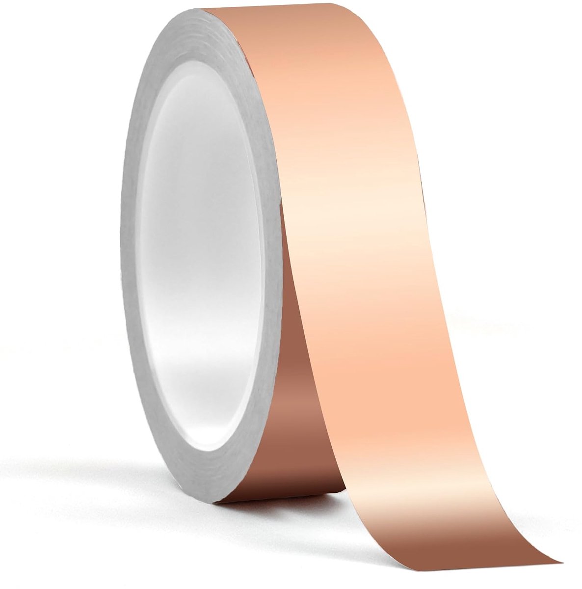 24 mm x 12 m, zelfklevend, voor het afweren van slakken en limoenen, elektrisch geleidend plakband van koperfolie voor gitaar om te solderen, getint glas