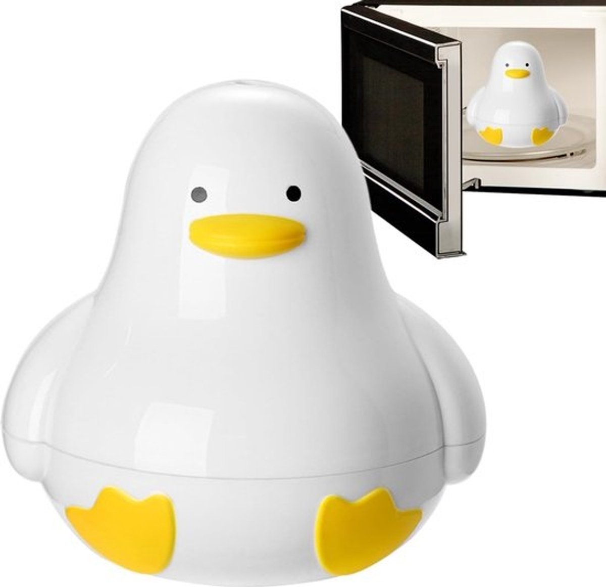 Magnetron Eierkoker - Eierkoker Eierhouder - Ontbijt Maken - Ventilatiesysteem - 4 Eieren - Wit