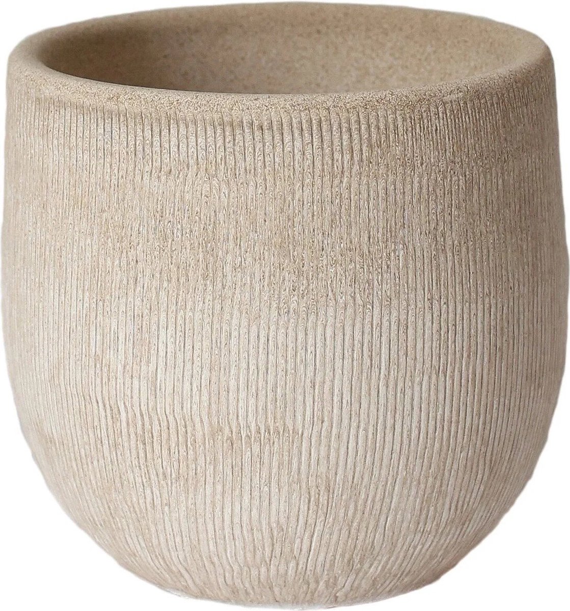 Pot Miami D16H14 cm creme HS Potterie Hortus