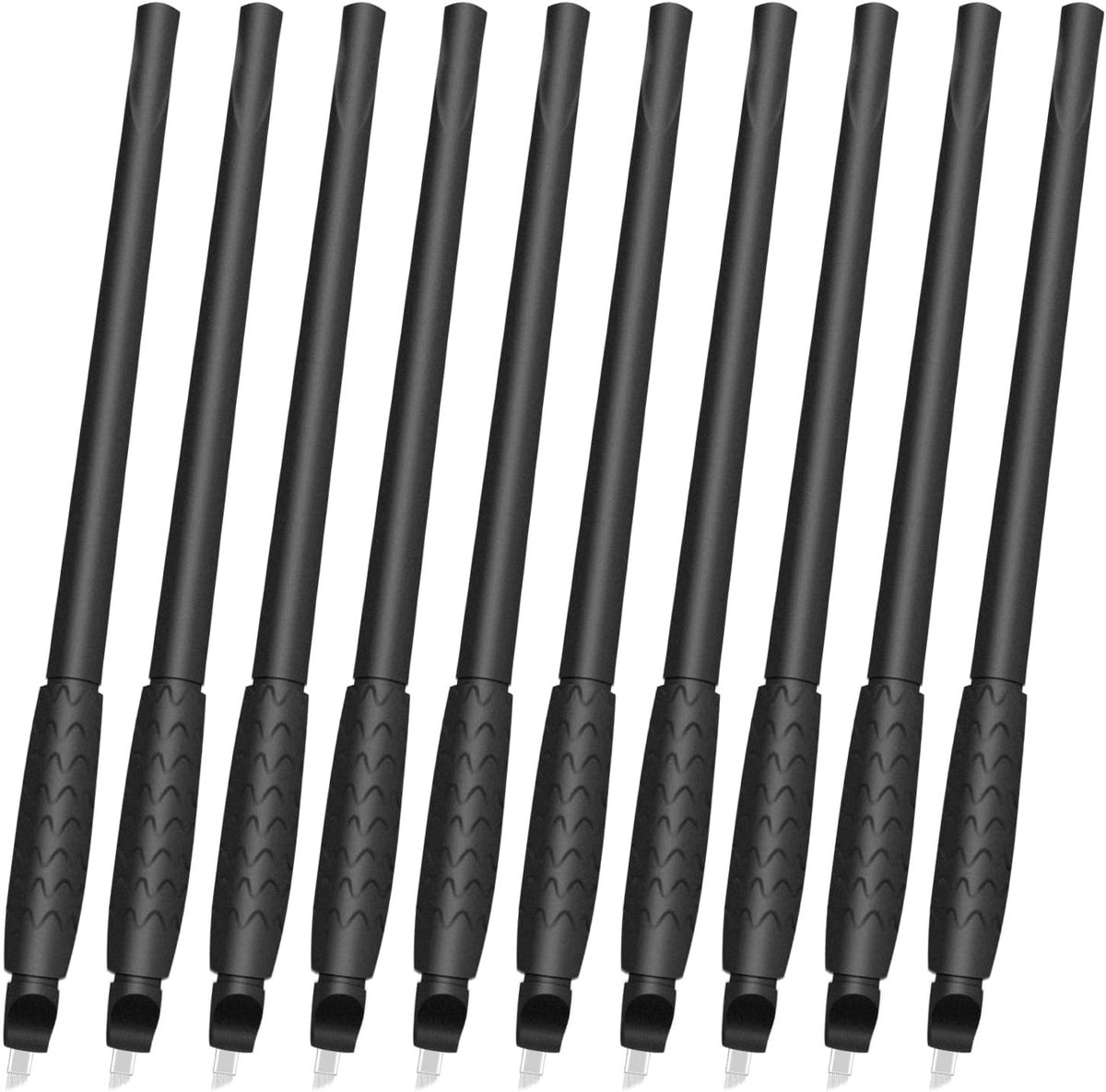 10 Stuks Microblading Oogbrauwpennen en 11-pin Disposable Blades voor Permanente Make-up in Individuele Verpakking